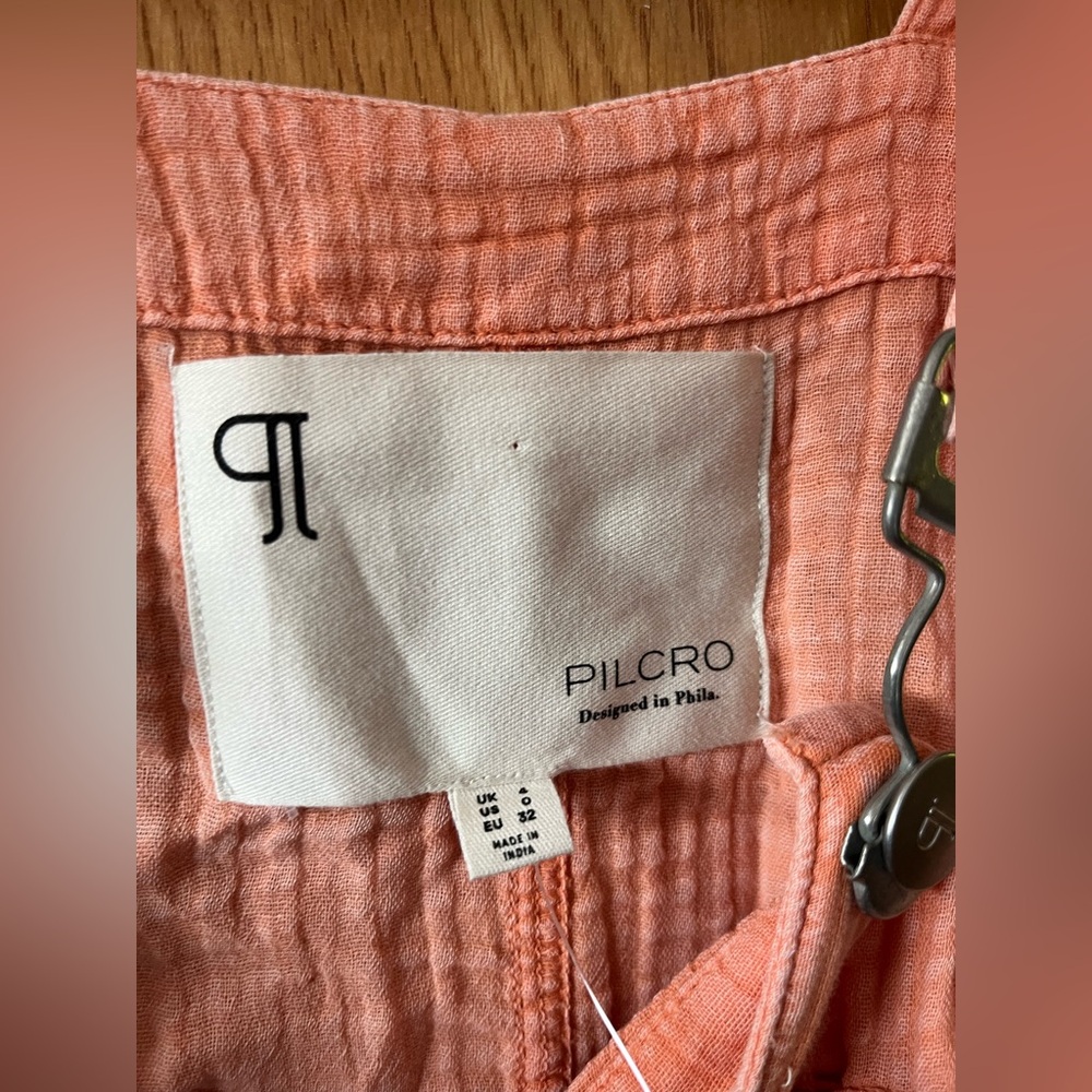 Anthropologie Pilcro Pink Romper or shortalls 0 - Picture 6 of 11
